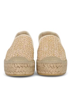 Mocassini in tessuto colore naturale VIDORRETA | 06300 RAFFIA-RAFFIA BEIGE